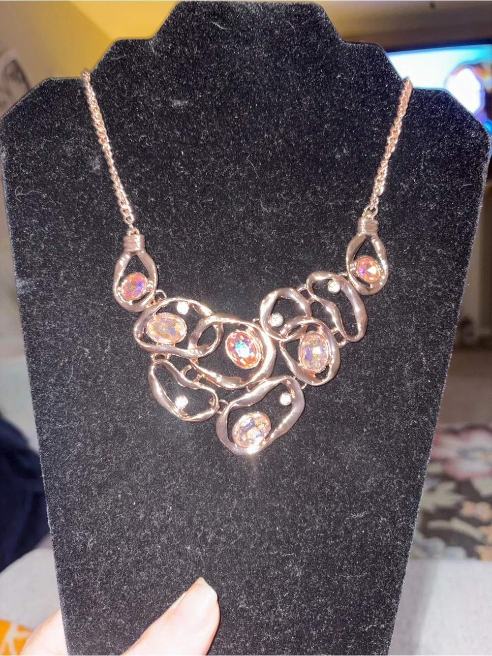 Warp Speed Rose Gold Necklace